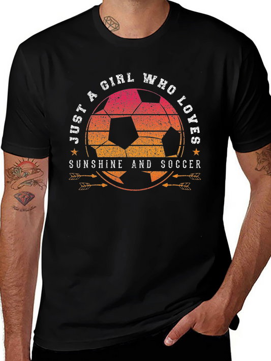 Girl Who Loves Sunshine and Soccer T-Shirt