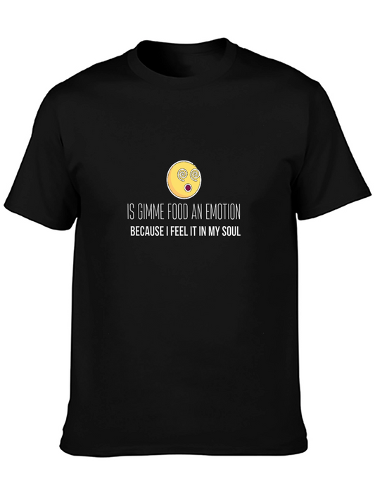 Gimme Food Emotion Black T-Shirt