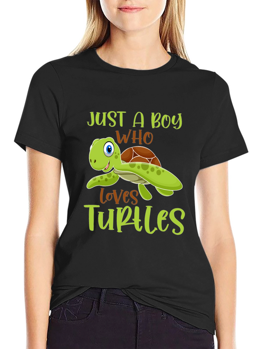 Just A Boy Who Loves Turtles T-Shirt