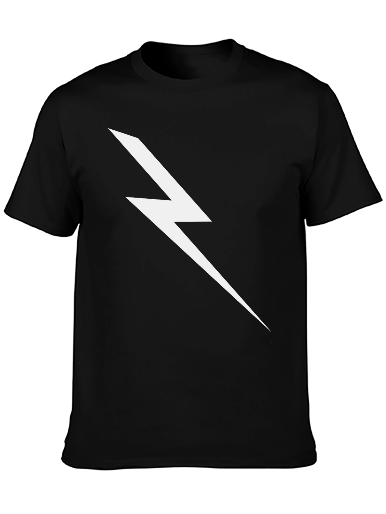 Lightning Bolt Graphic Tee - Black