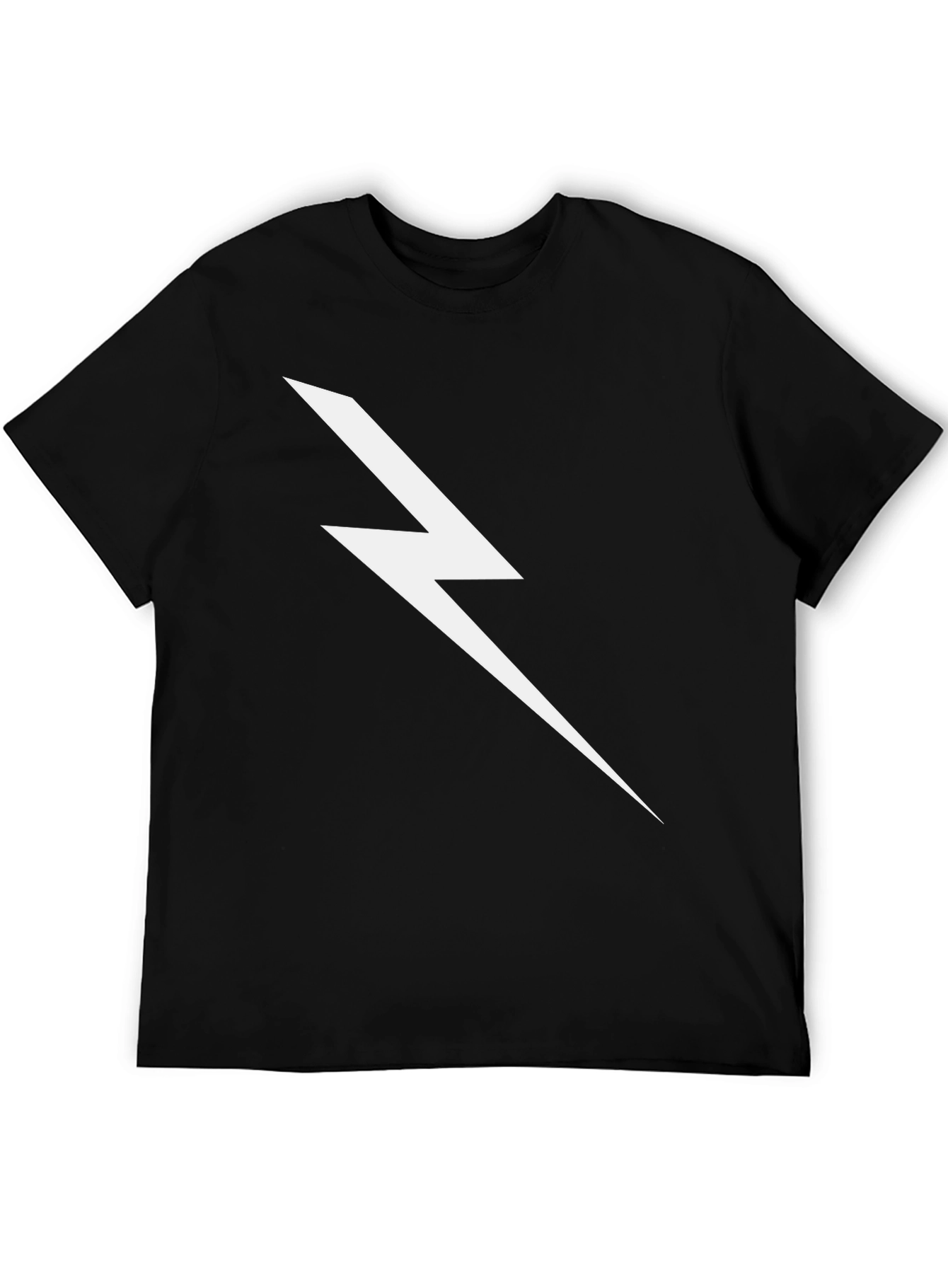 Lightning Bolt Graphic Tee - Black