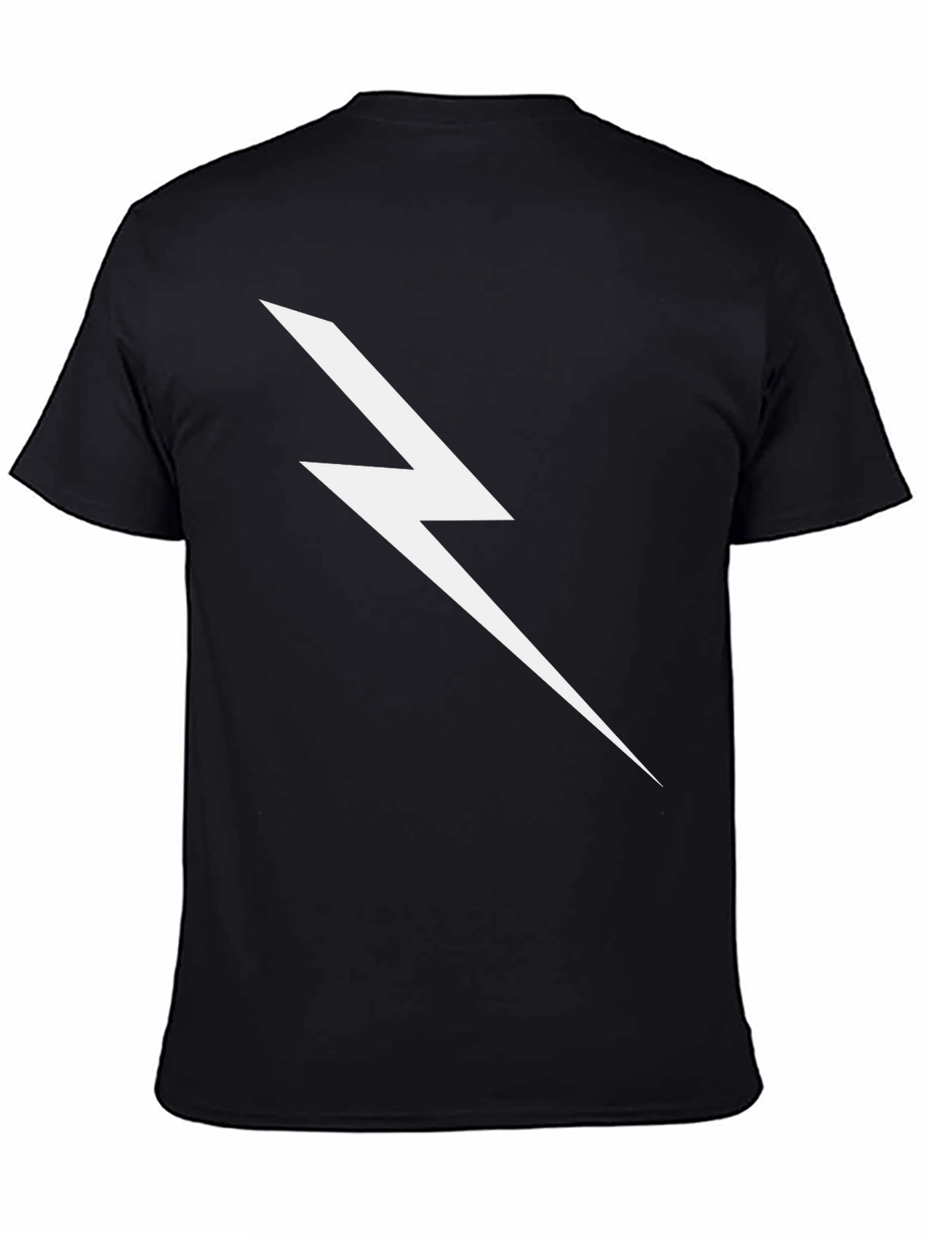 Lightning Bolt Graphic Tee - Black