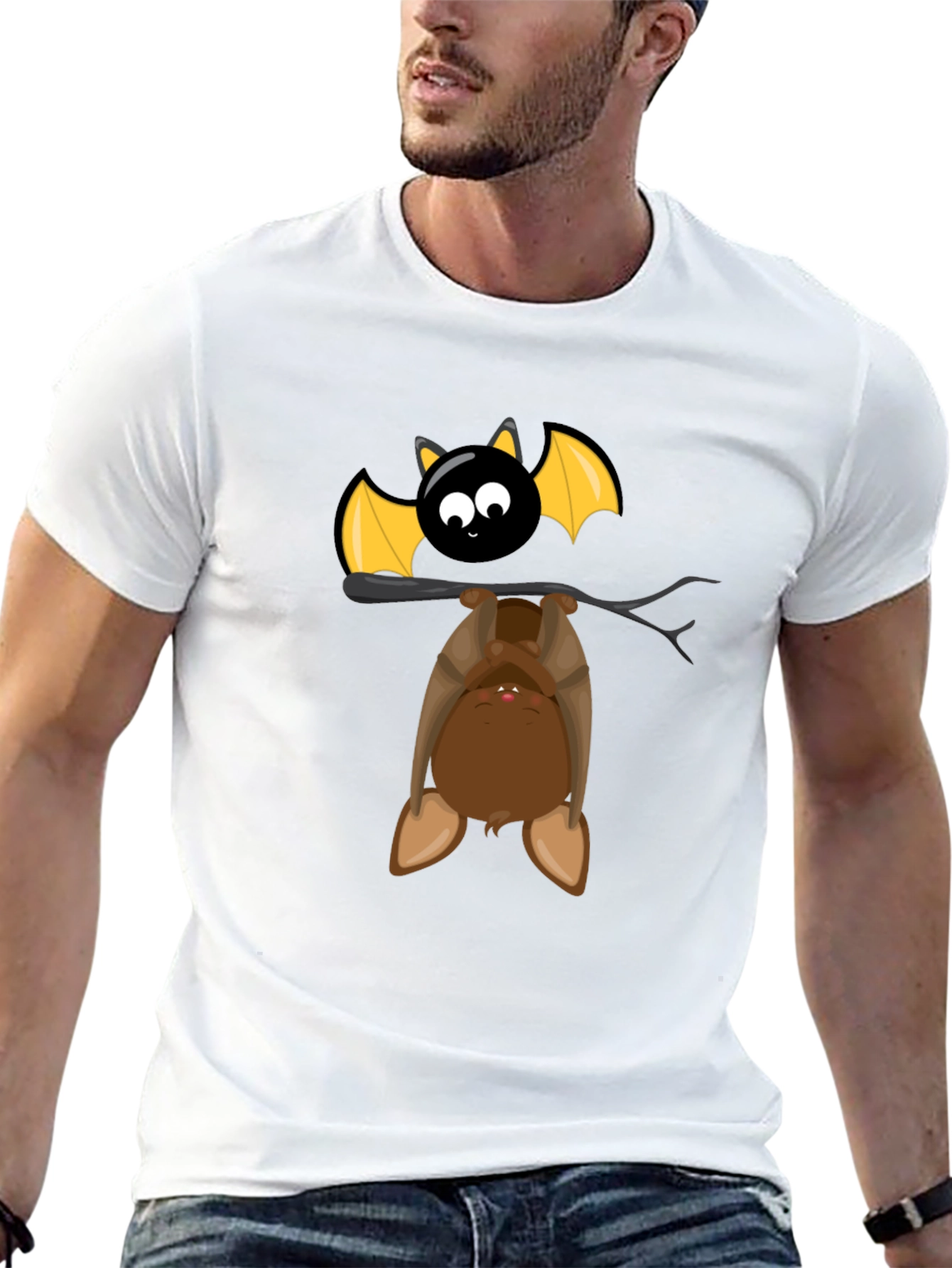 Cute Cartoon Bat Graphic Tee