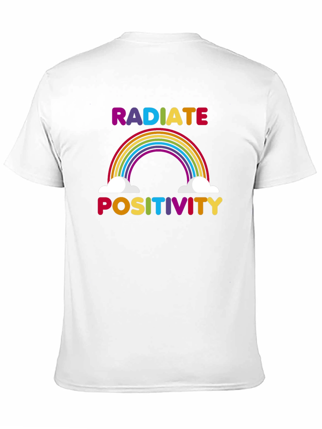 Radiate Positivity Rainbow Graphic T-Shirt