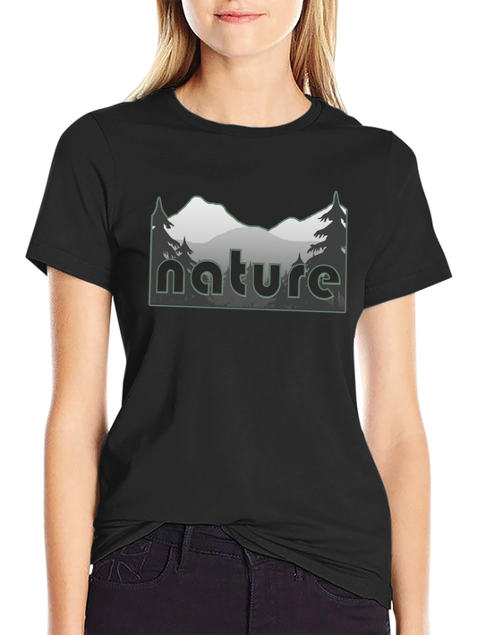 Nature T-Shirt Mountain Design