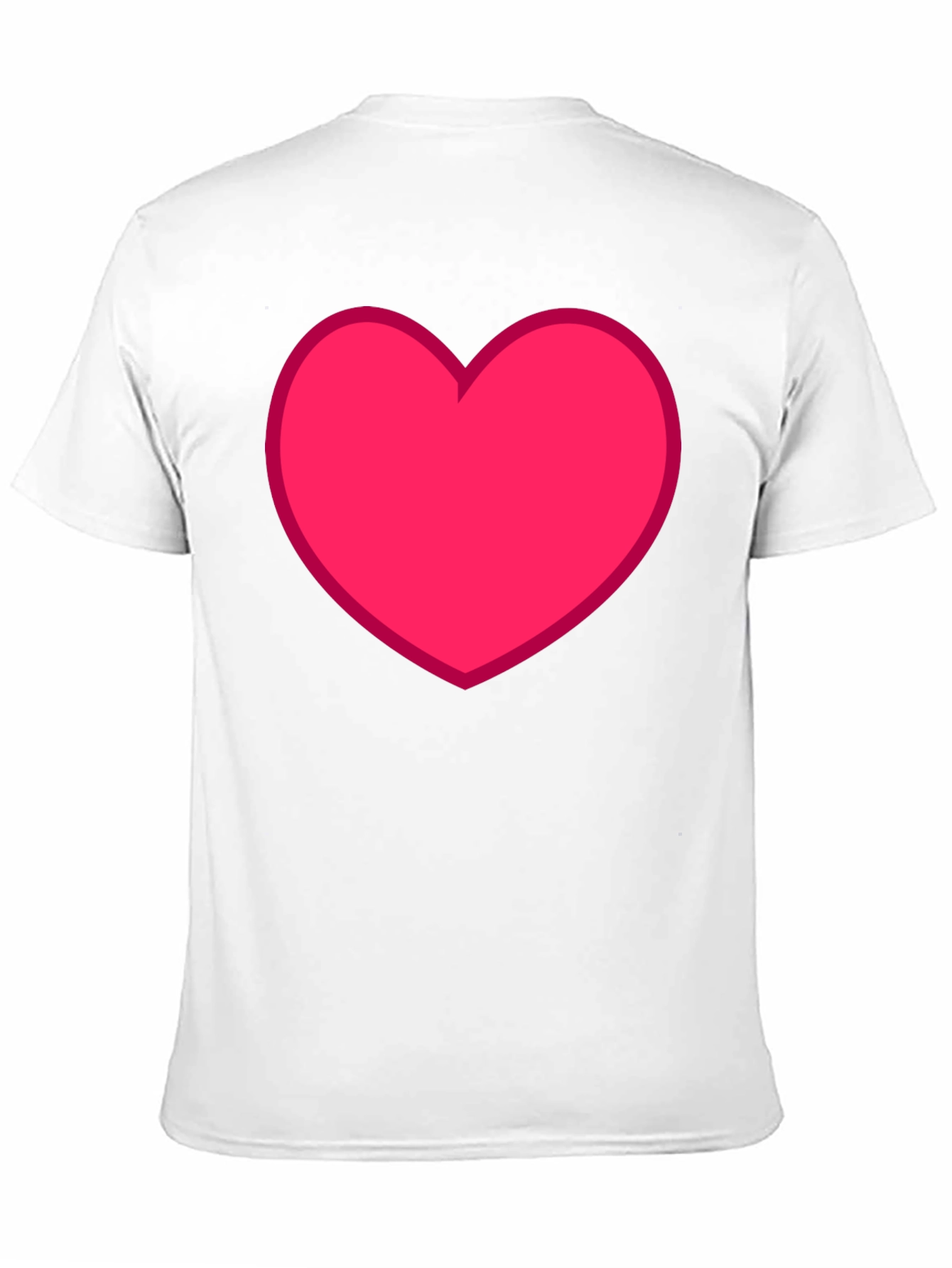 Heart Graphic Tee - Black Casual Cotton T-Shirt