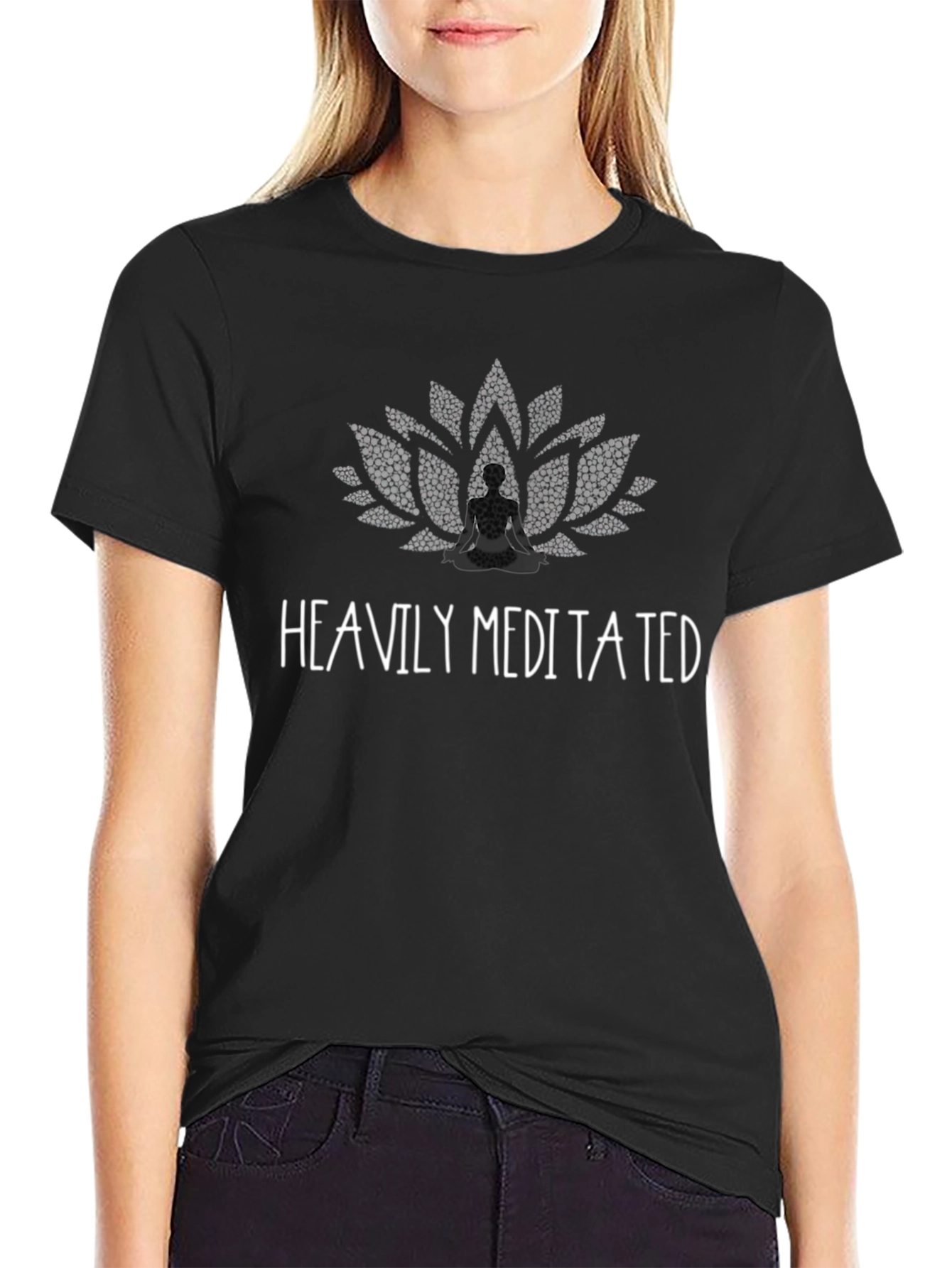 Heavily Meditated Black T-Shirt