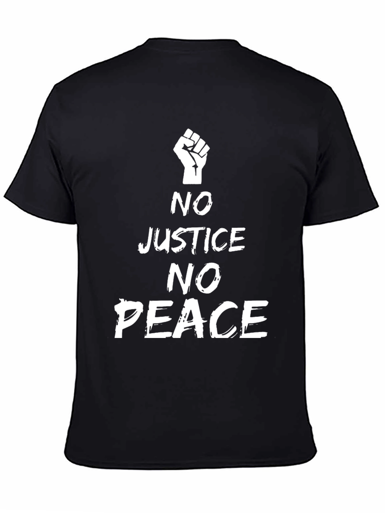 No Justice No Peace T-Shirt BLM Fist Protest