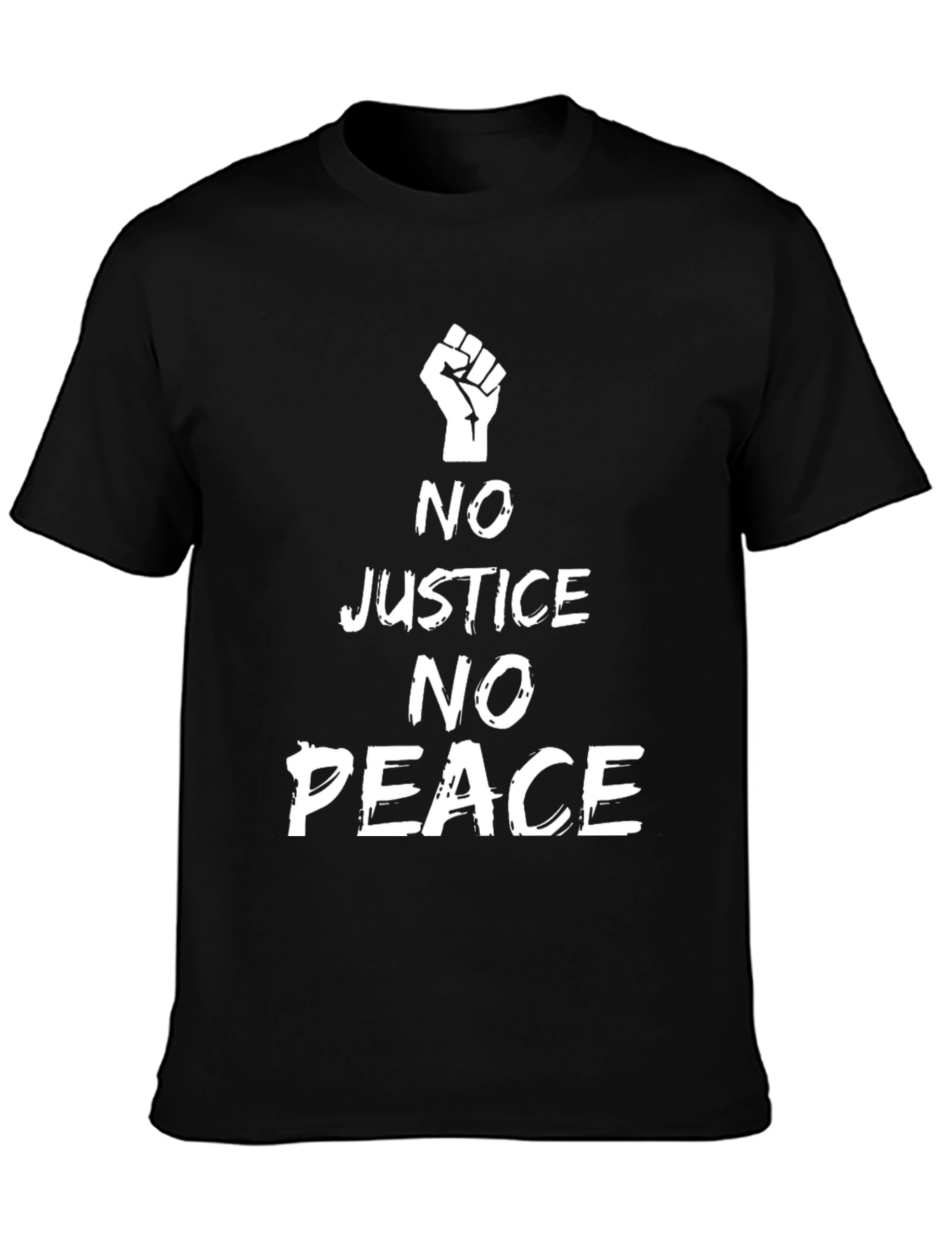 No Justice No Peace T-Shirt BLM Fist Protest