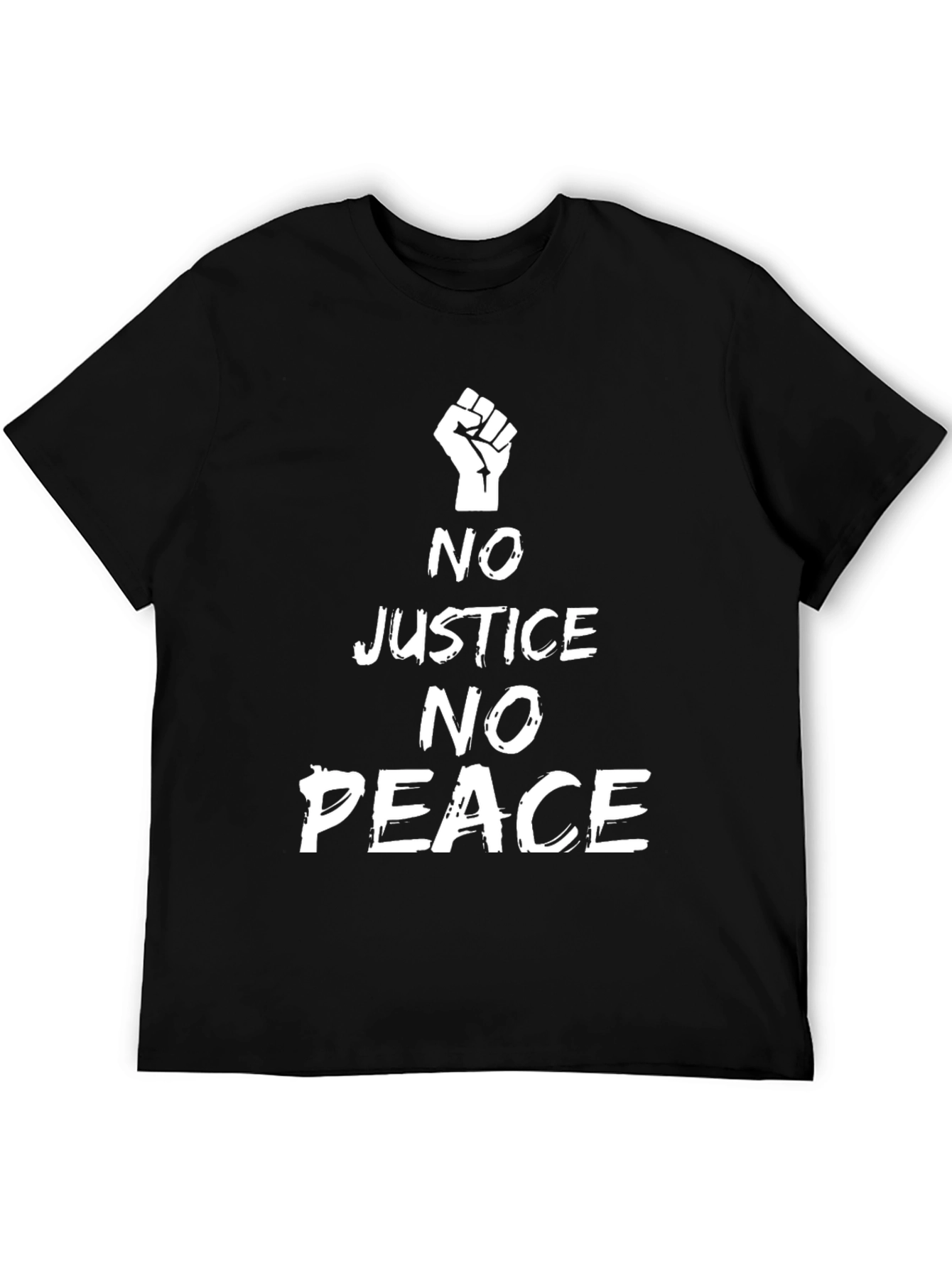 No Justice No Peace T-Shirt BLM Fist Protest