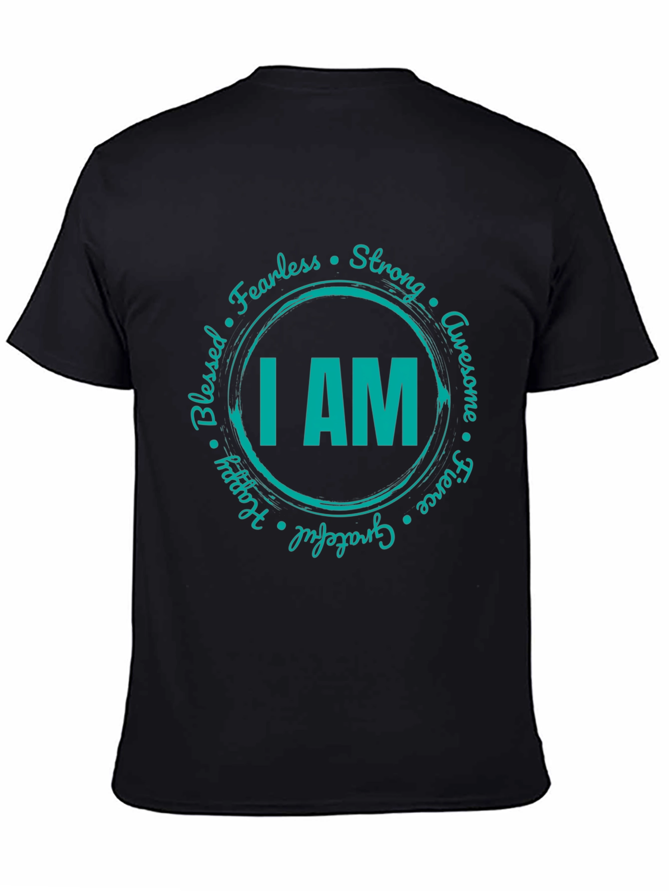 I AM Positive Affirmation Graphic Tee - Black