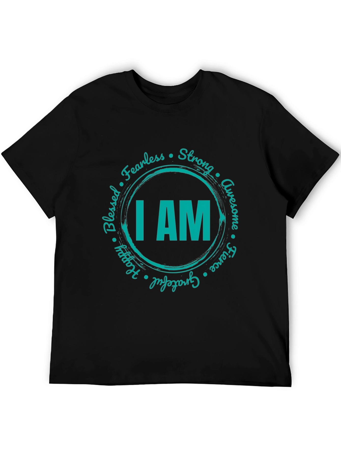 I AM Positive Affirmation Graphic Tee - Black