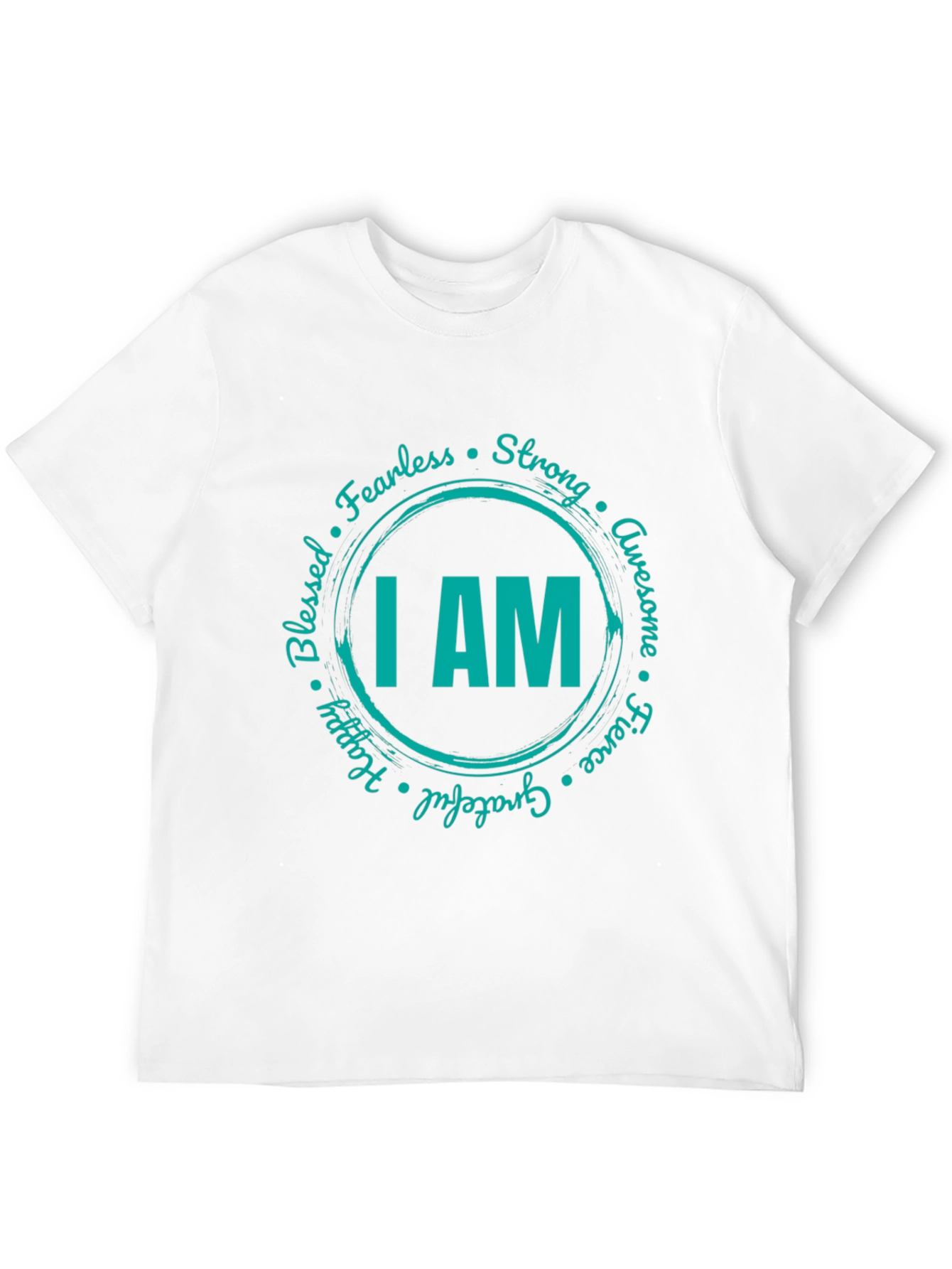 I AM Positive Affirmation Graphic Tee - Black