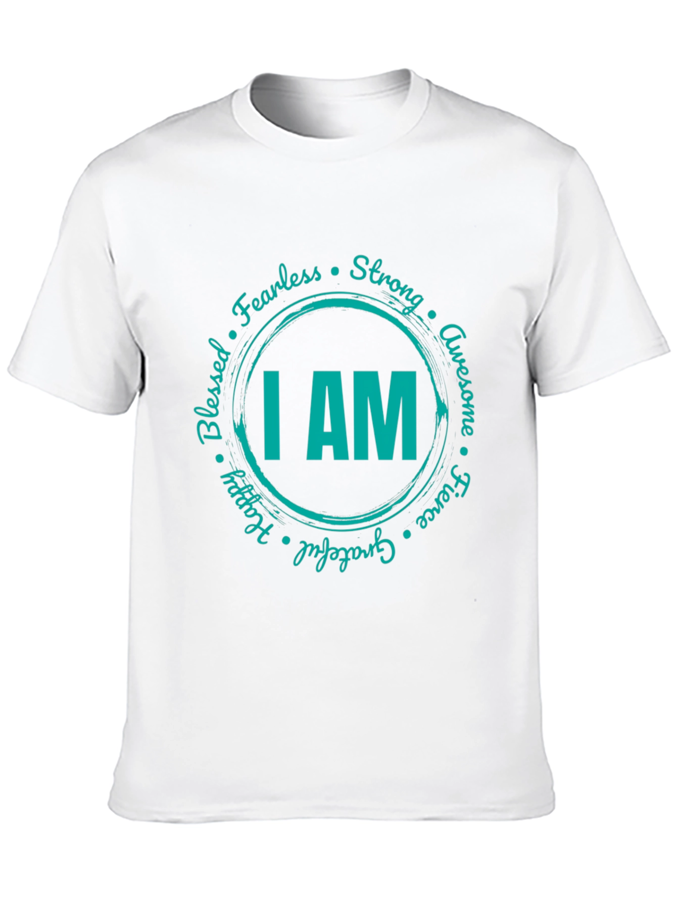I AM Positive Affirmation Graphic Tee - Black