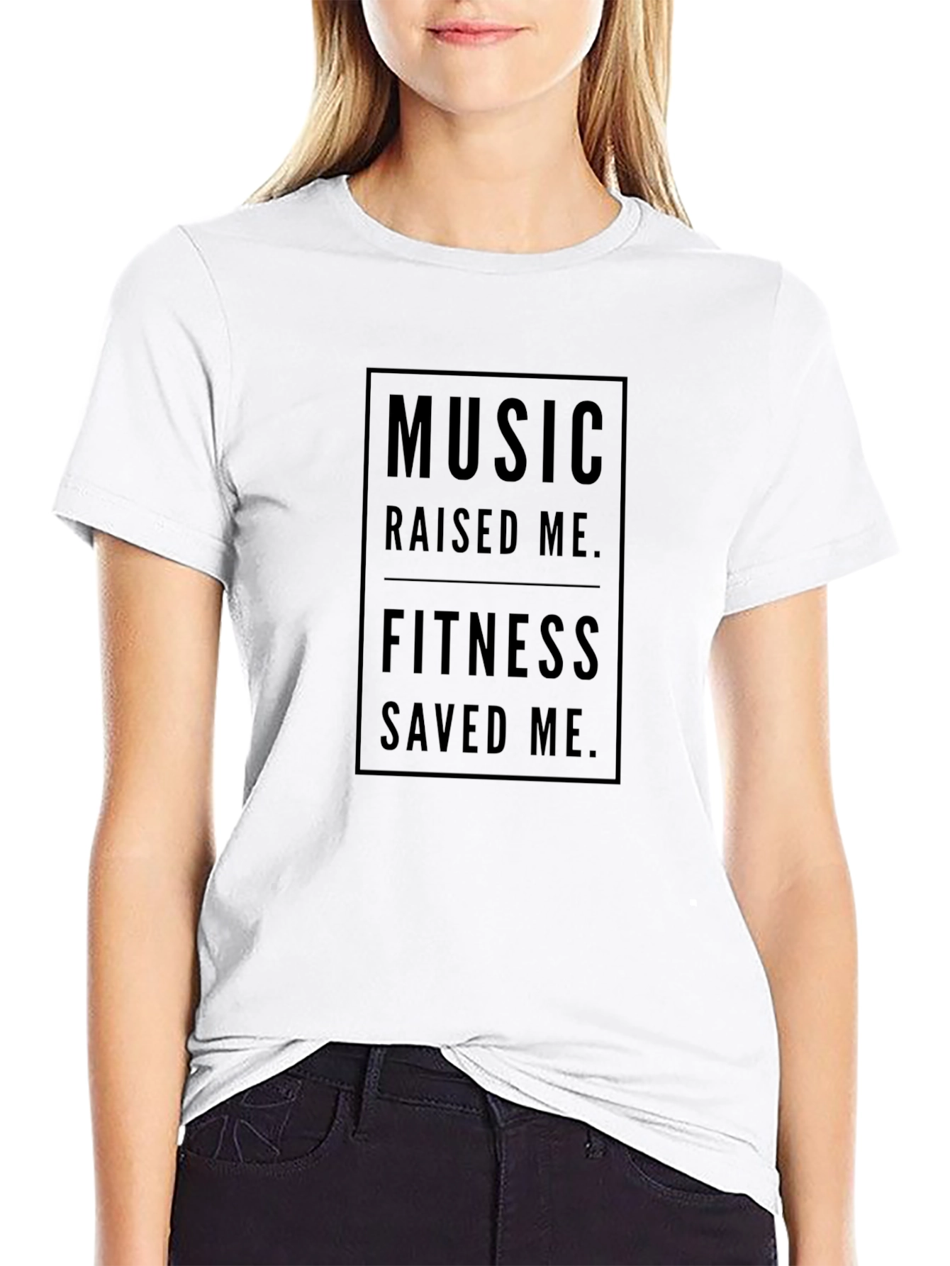 Music & Fitness Graphic T-Shirt