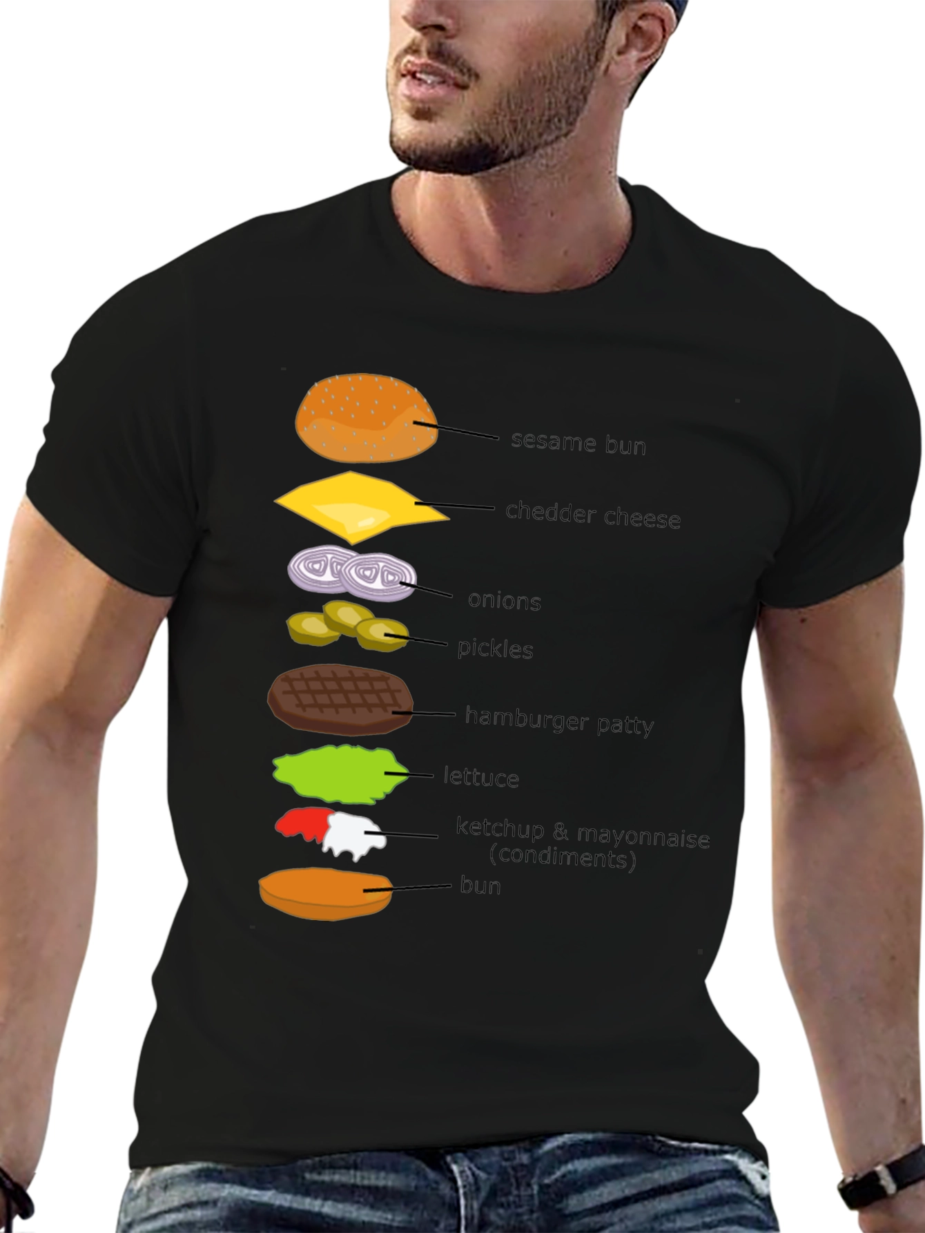 Burger Ingredients T-Shirt