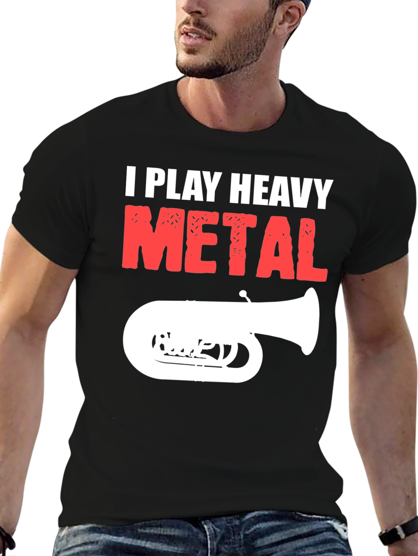I Play Heavy Metal T-Shirt - Funny Band Tee