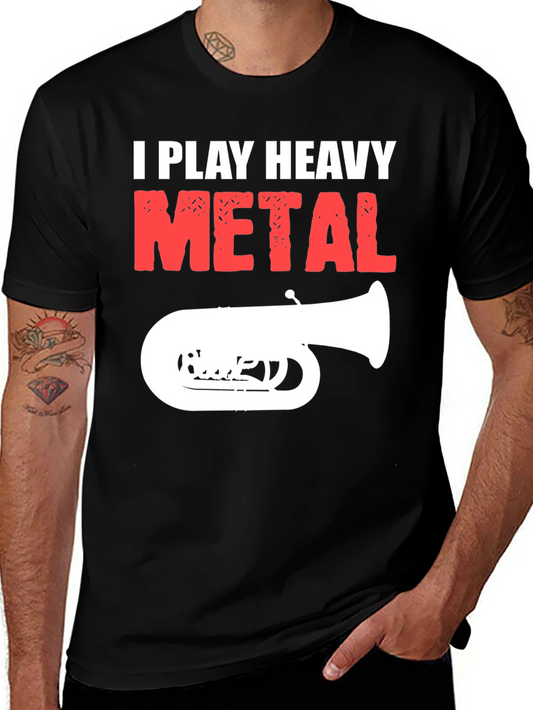 I Play Heavy Metal T-Shirt - Funny Band Tee
