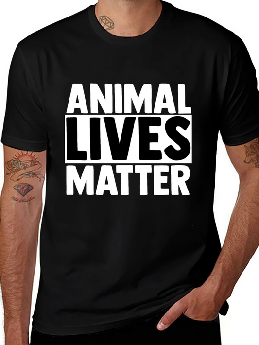 Animal Lives Matter Black Graphic Tee