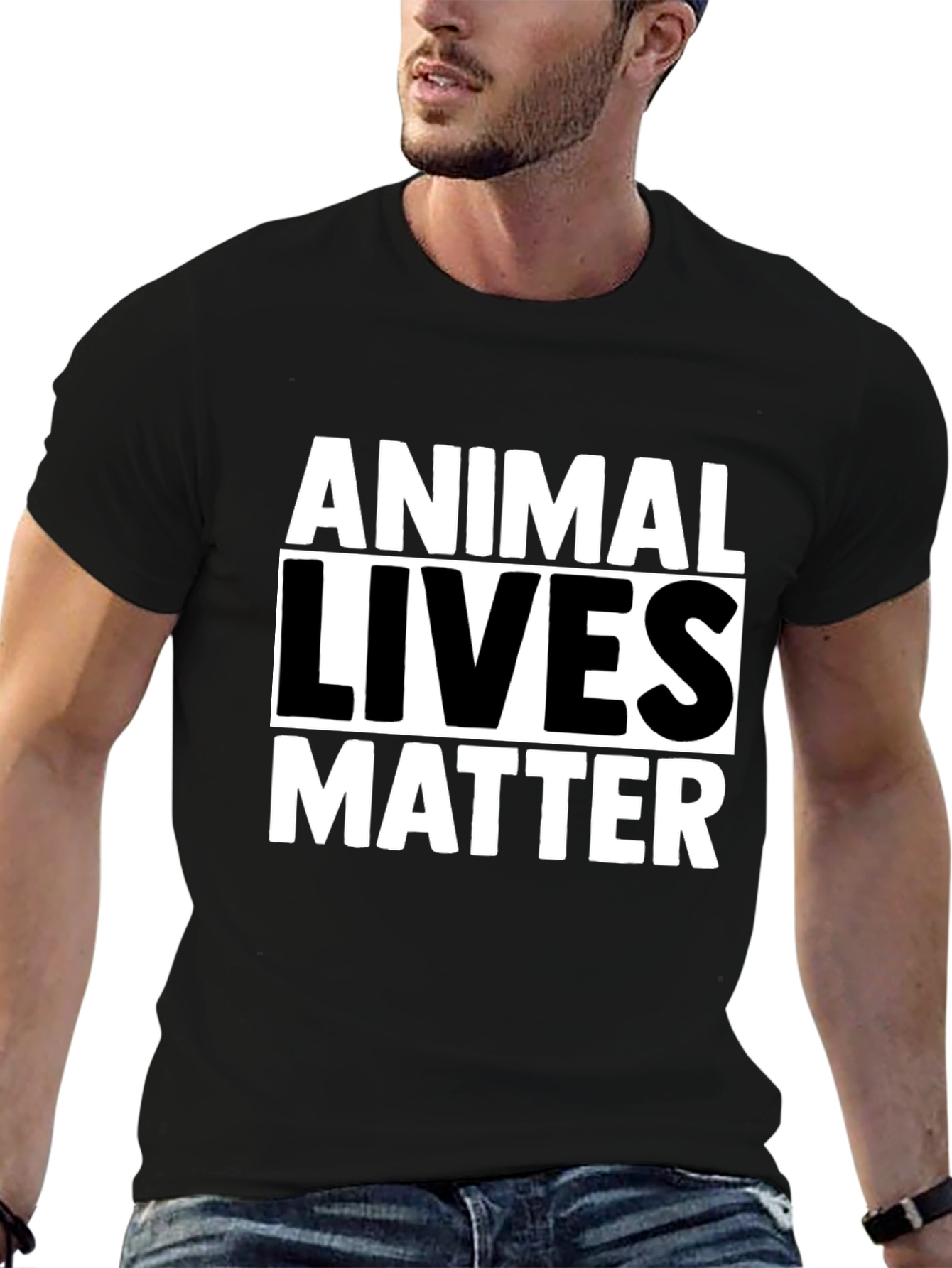 Animal Lives Matter Black Graphic Tee