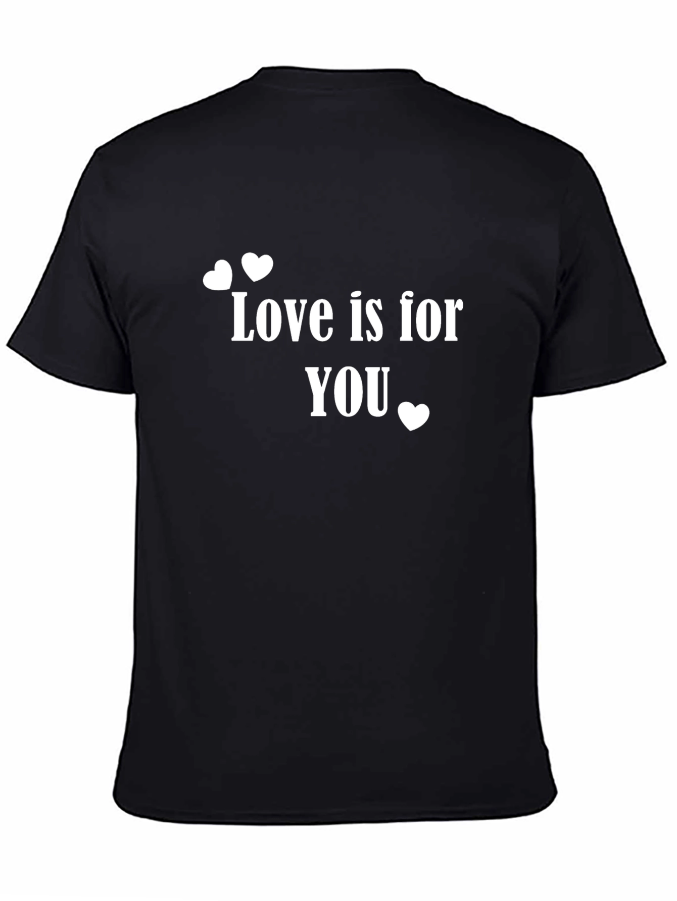Love is for You Black Graphic Tee