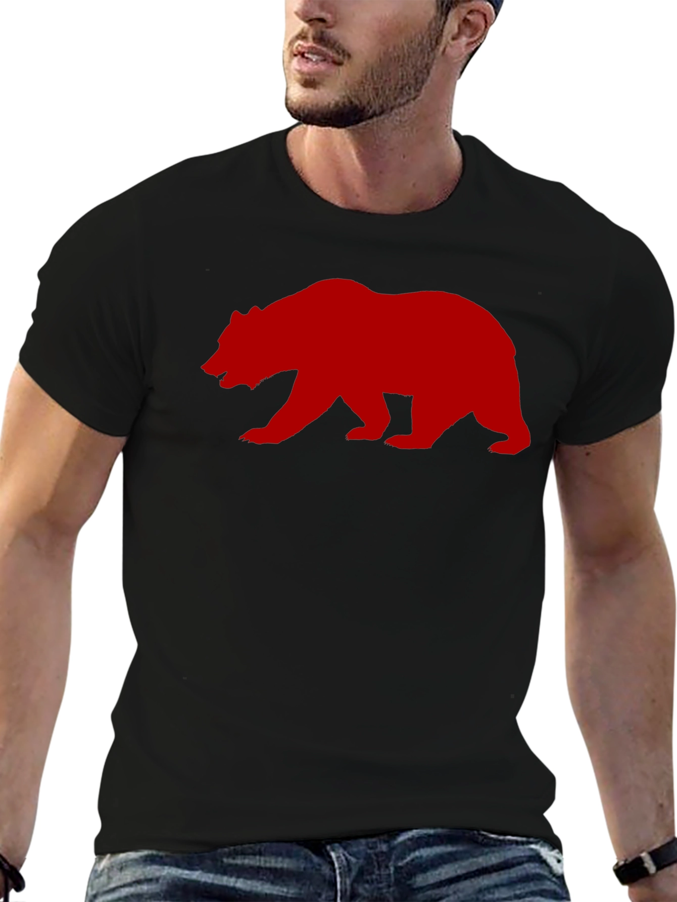 Bear Graphic T-Shirt - Casual Style