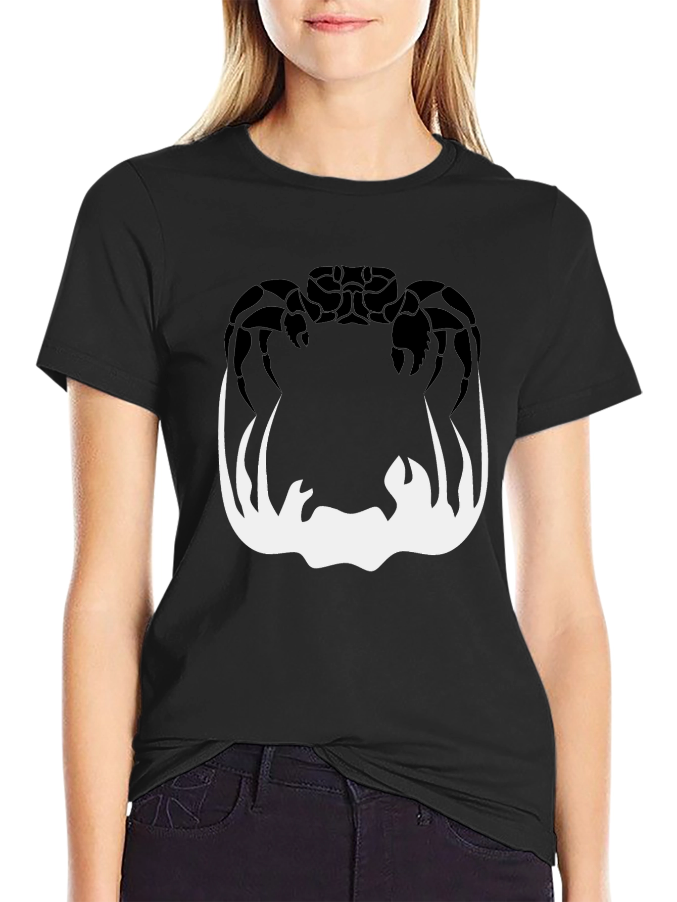Crab Silhouette Graphic Tee - Mens Black T-Shirt