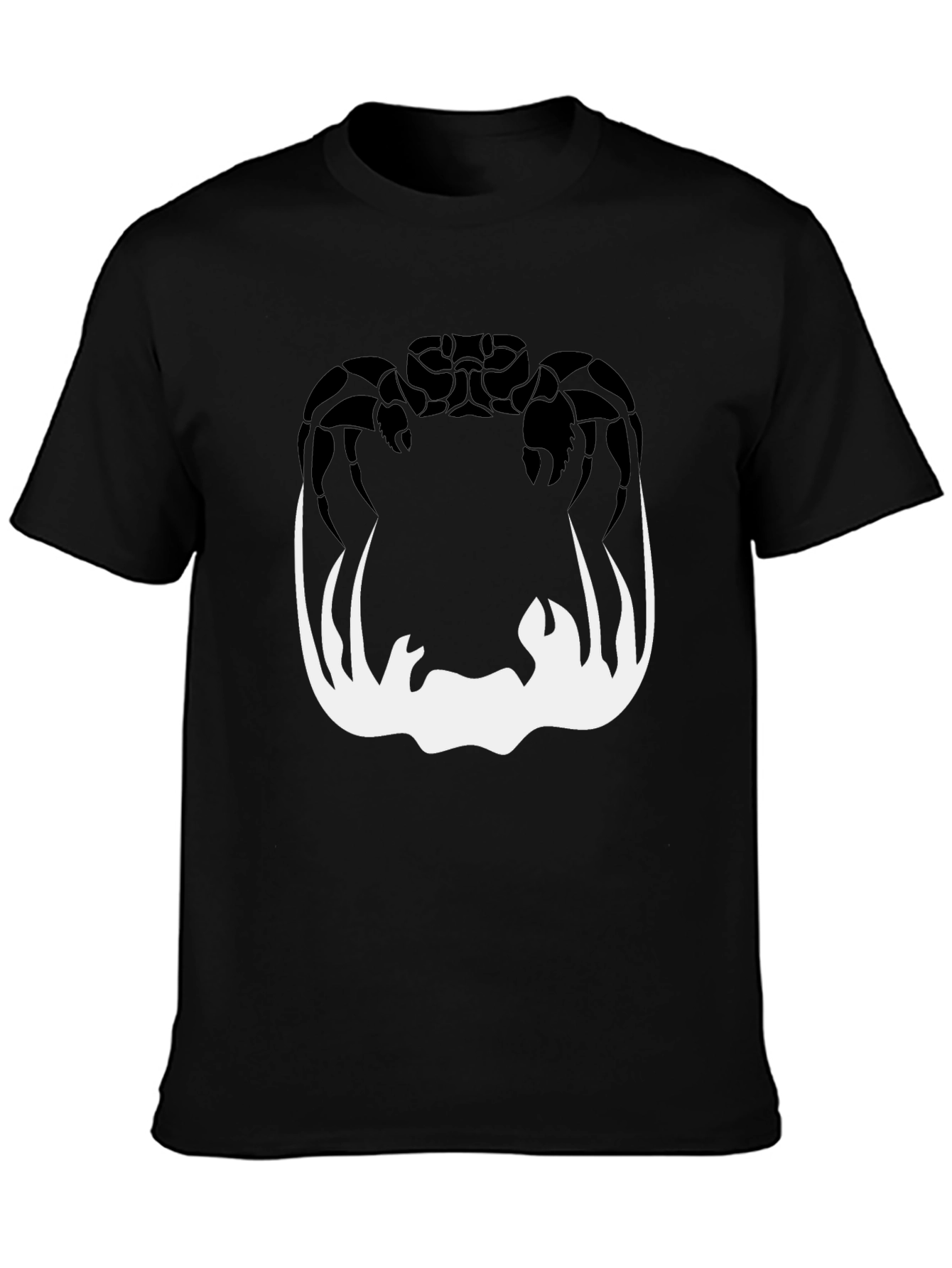 Crab Silhouette Graphic Tee - Mens Black T-Shirt