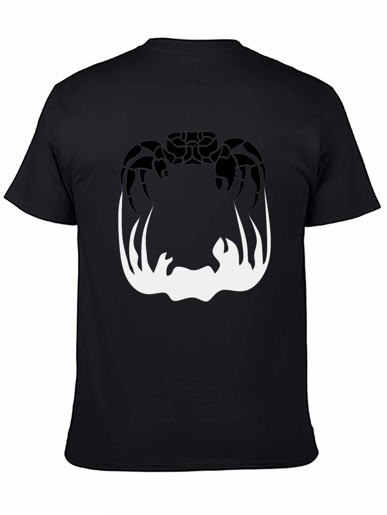 Crab Silhouette Graphic Tee - Mens Black T-Shirt