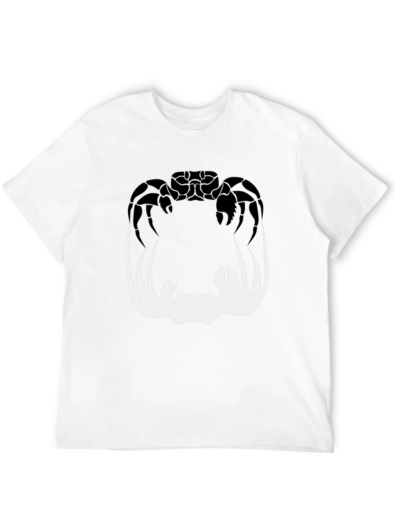 Crab Silhouette Graphic Tee - Mens Black T-Shirt