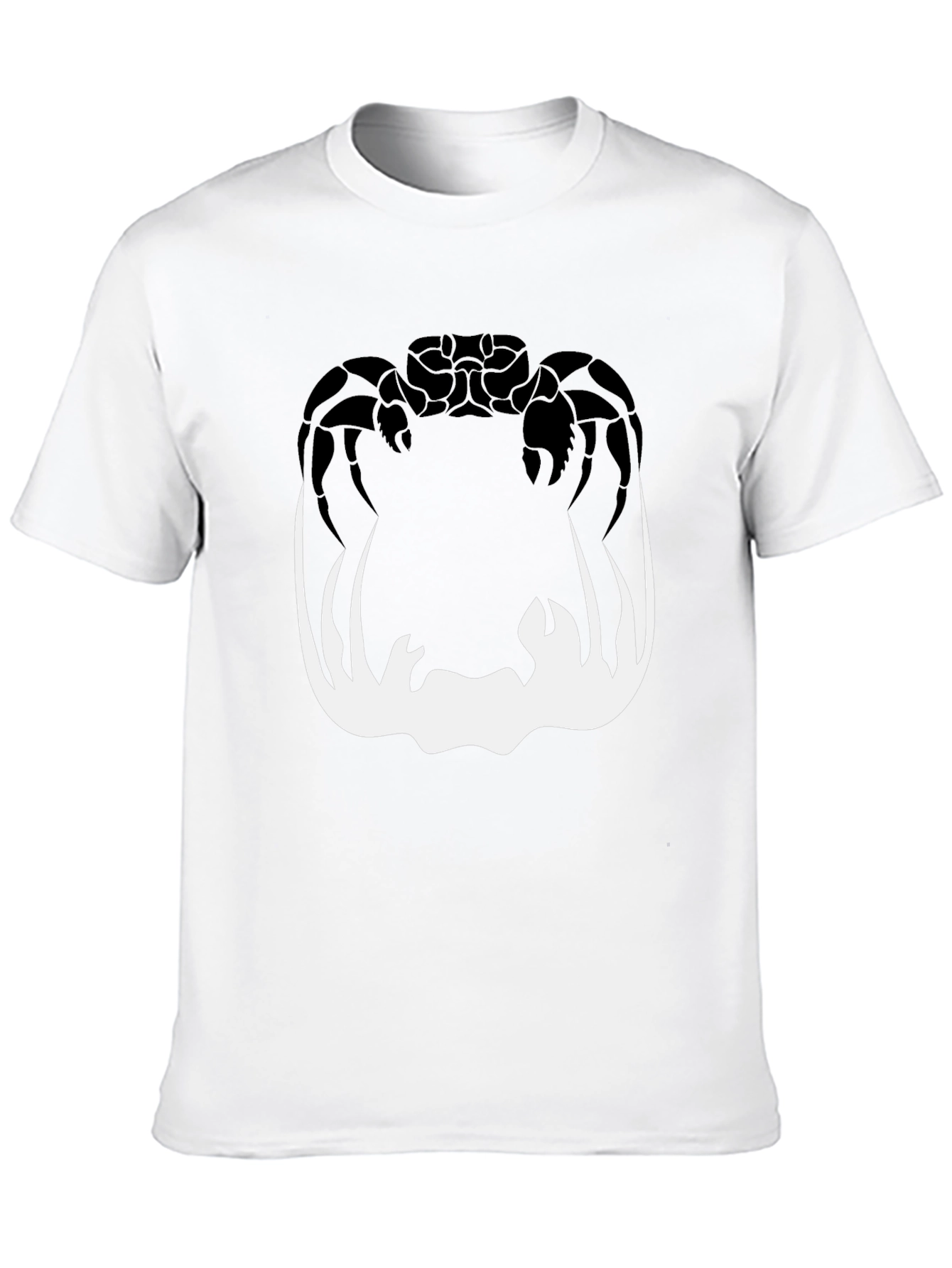 Crab Silhouette Graphic Tee - Mens Black T-Shirt