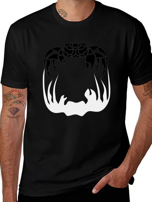 Crab Silhouette Graphic Tee - Mens Black T-Shirt
