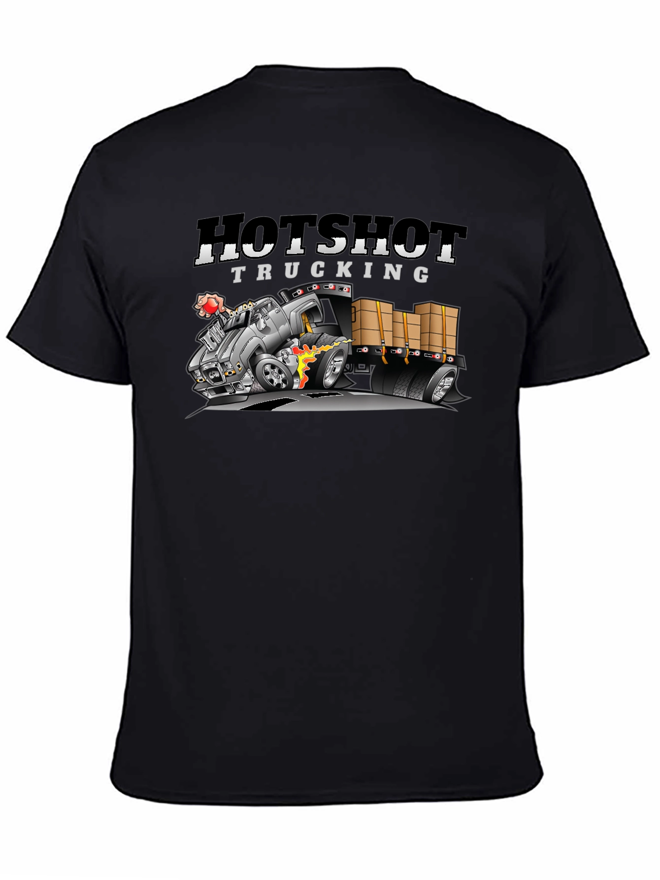 Hotshot Trucking Black Graphic Tee