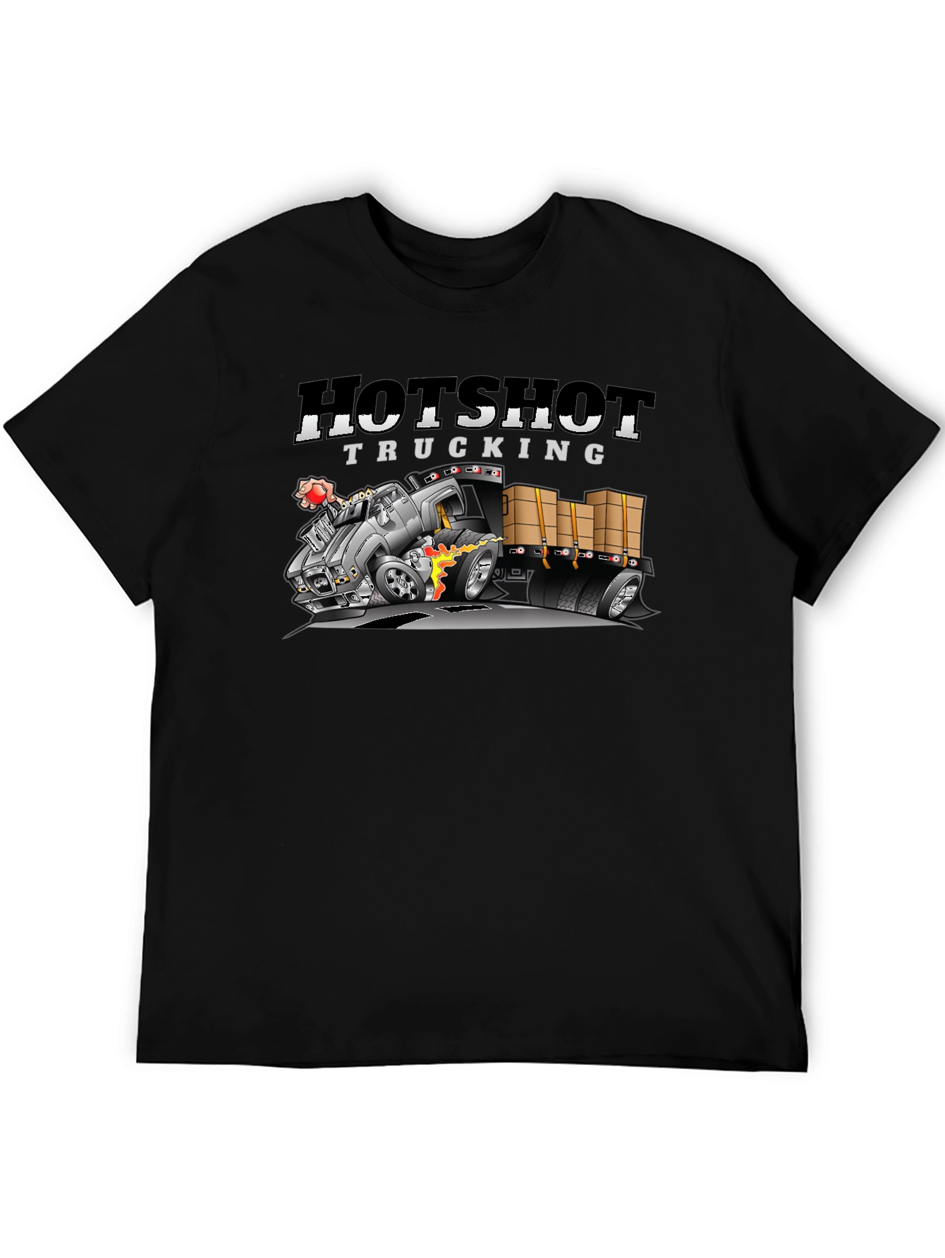 Hotshot Trucking Black Graphic Tee