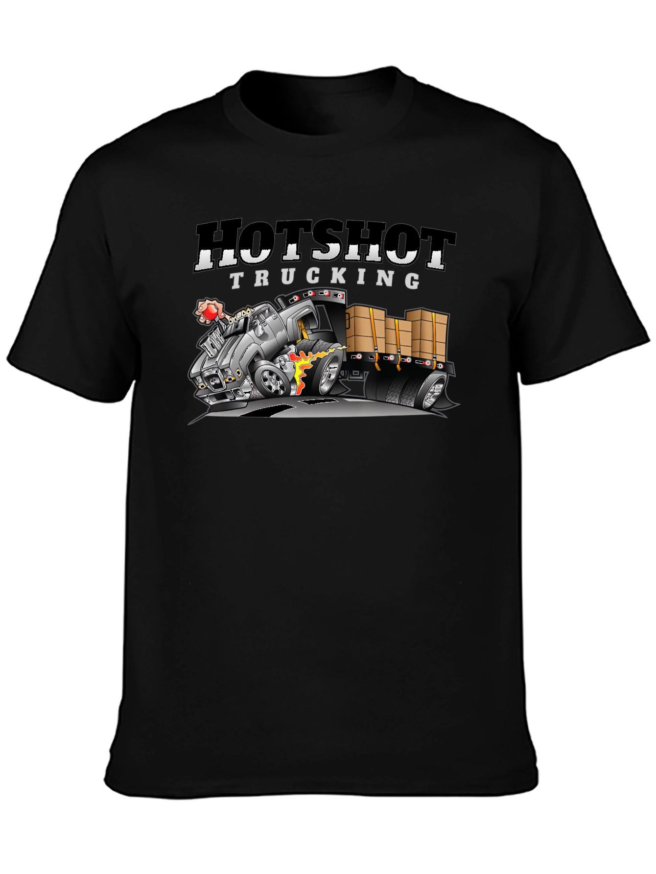Hotshot Trucking Black Graphic Tee
