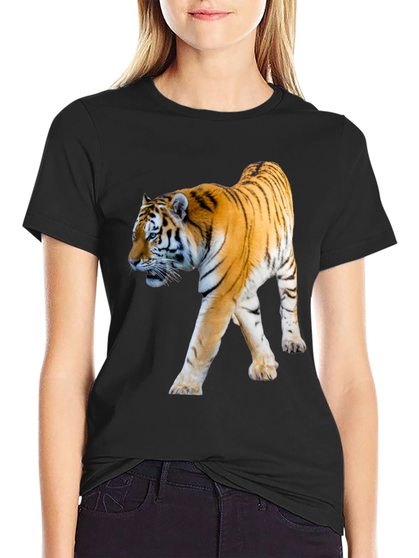 Tiger Graphic Black T-Shirt