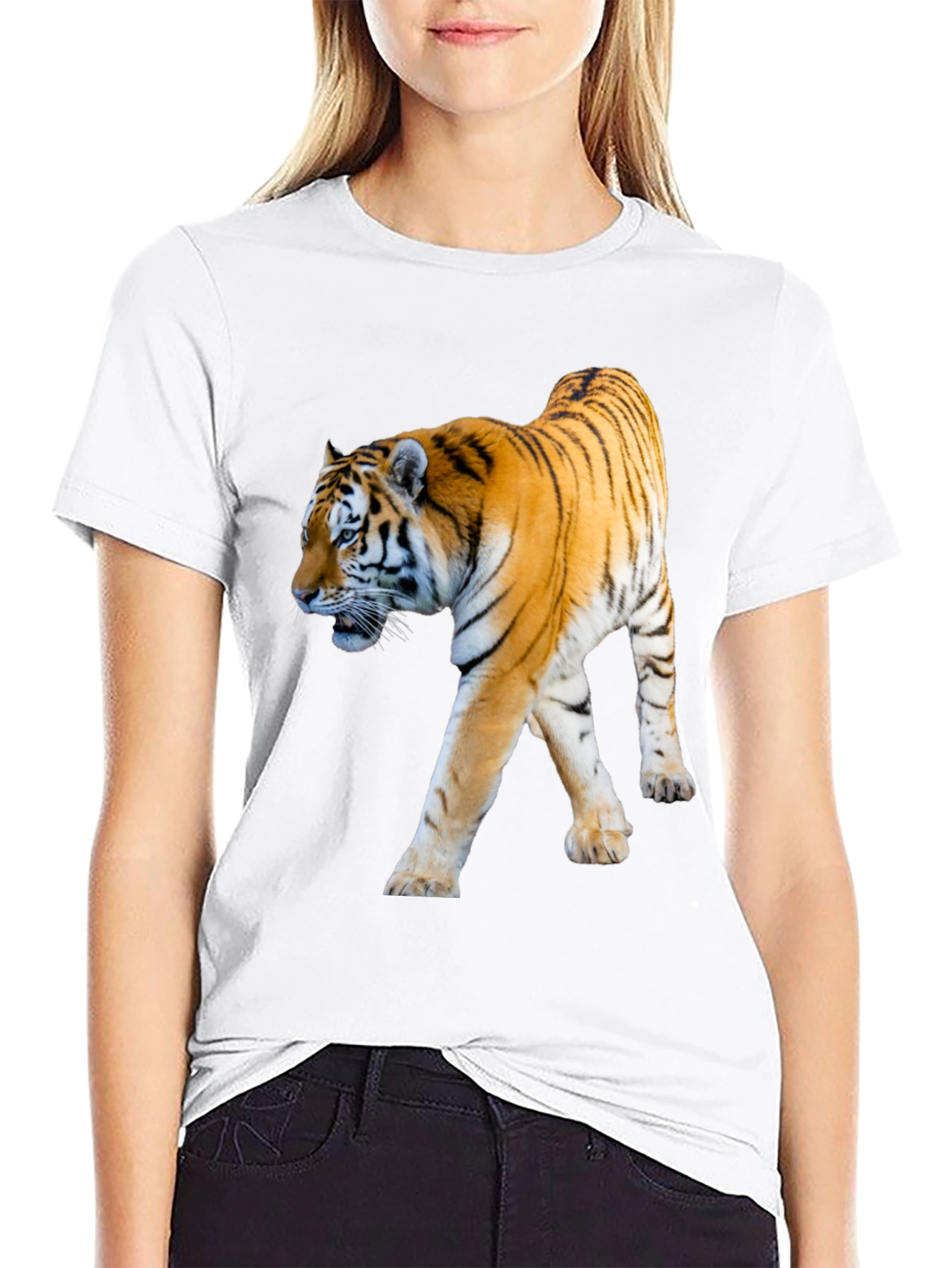 Tiger Graphic Black T-Shirt