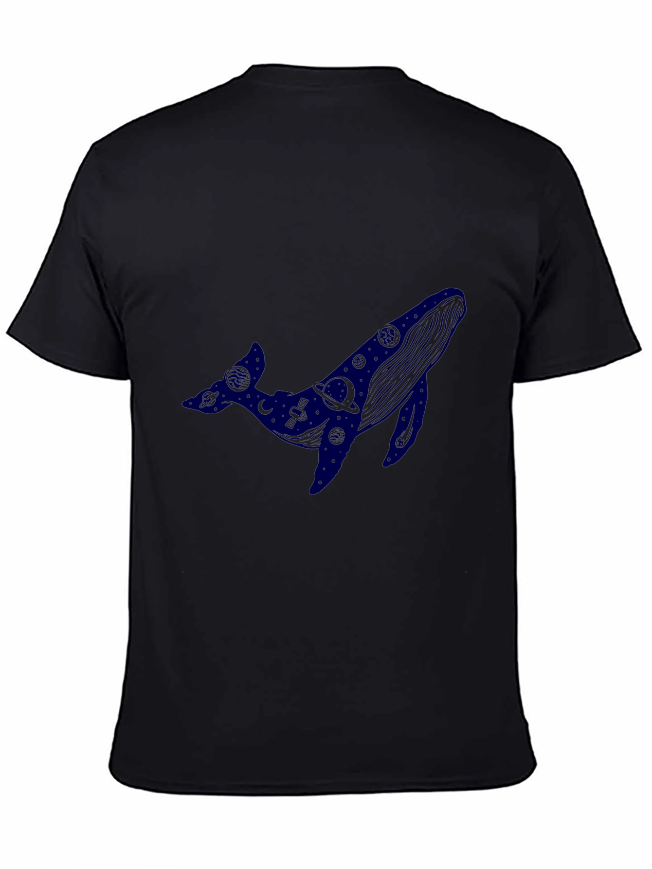 Cosmic Whale Black T-Shirt