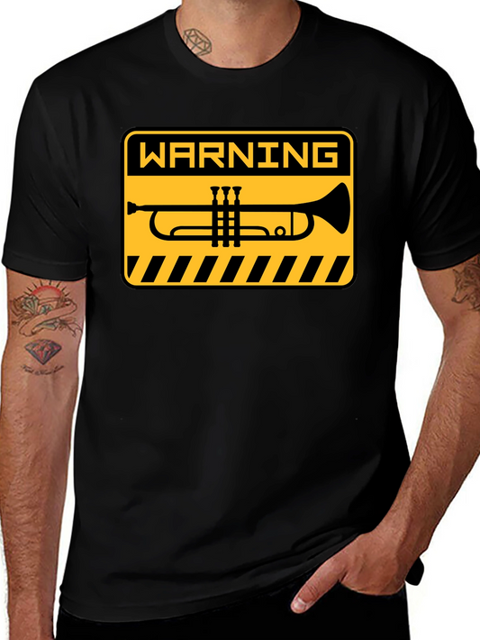 Warning Trumpet Black T-Shirt