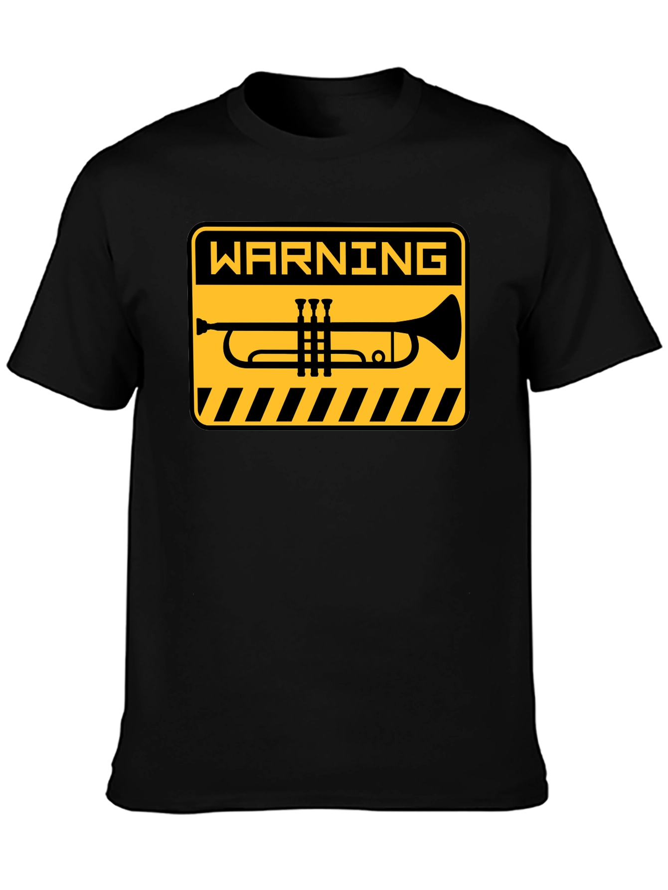 Warning Trumpet Black T-Shirt