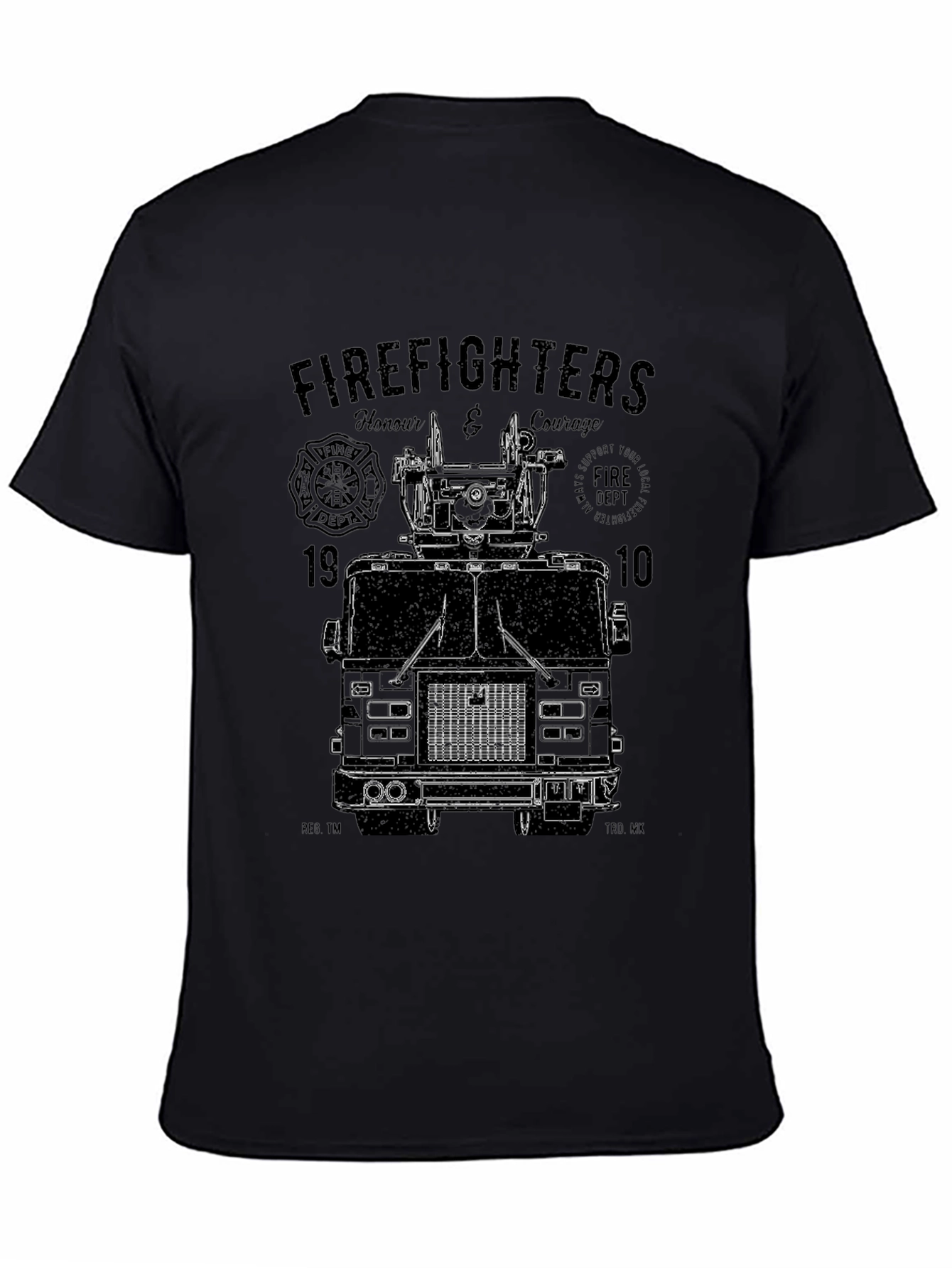 Firefighters Honour & Courage Graphic T-Shirt