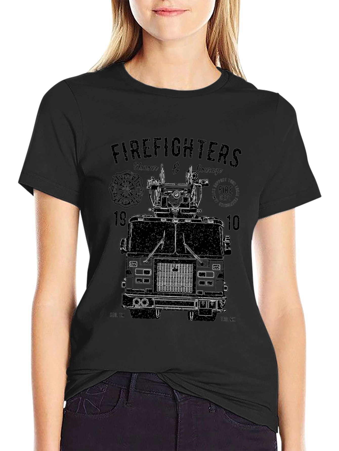 Firefighters Honour & Courage Graphic T-Shirt