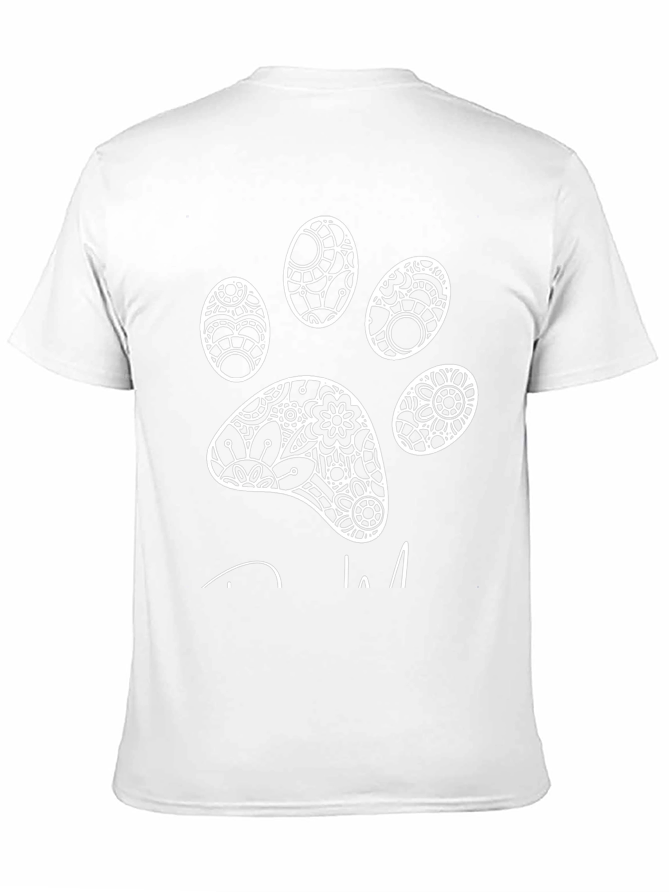 Paw Print Graphic Tee - Mens Black T-Shirt