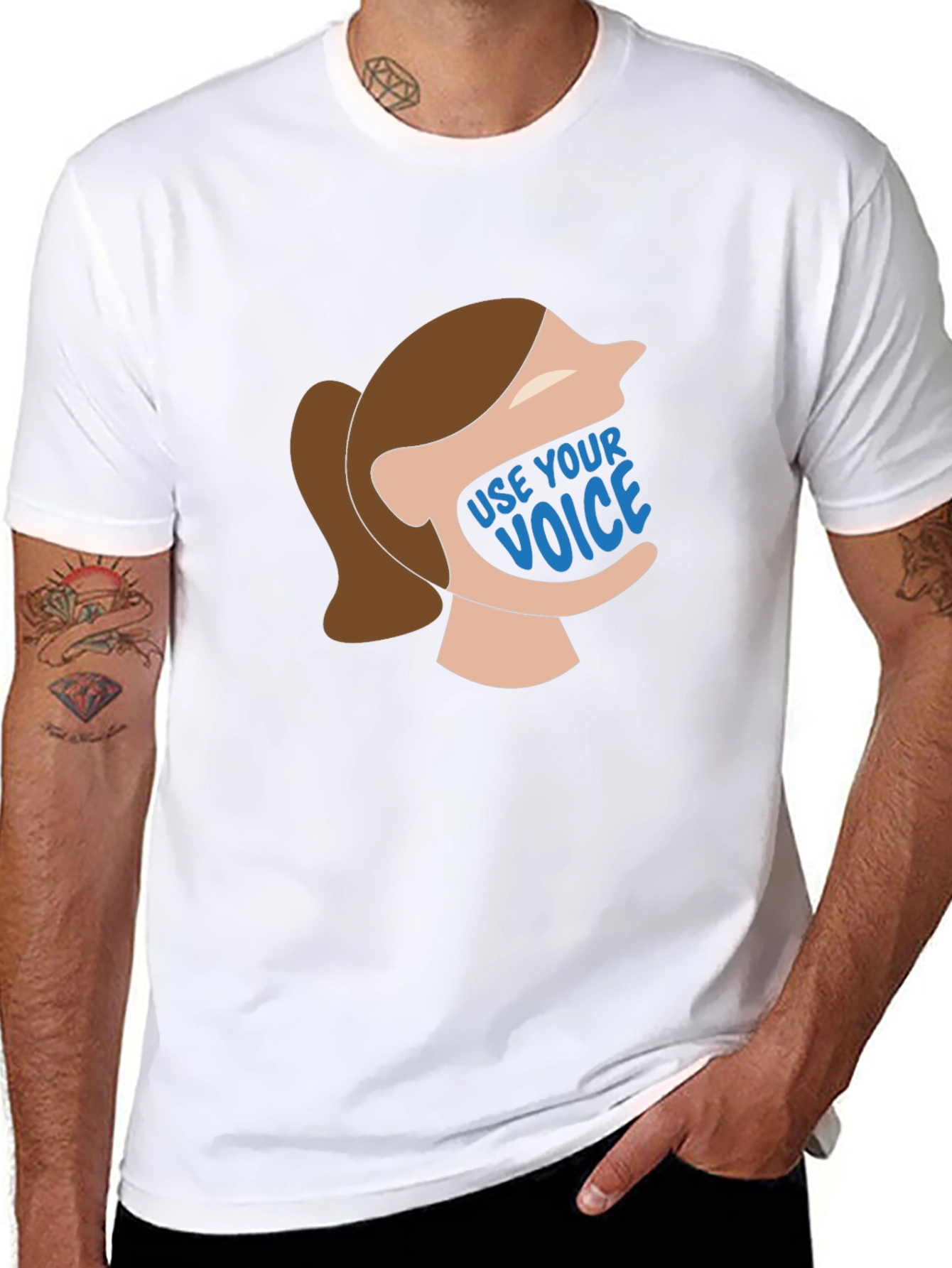 Use Your Voice Graphic Tee - Empowering Unisex T-Shirt