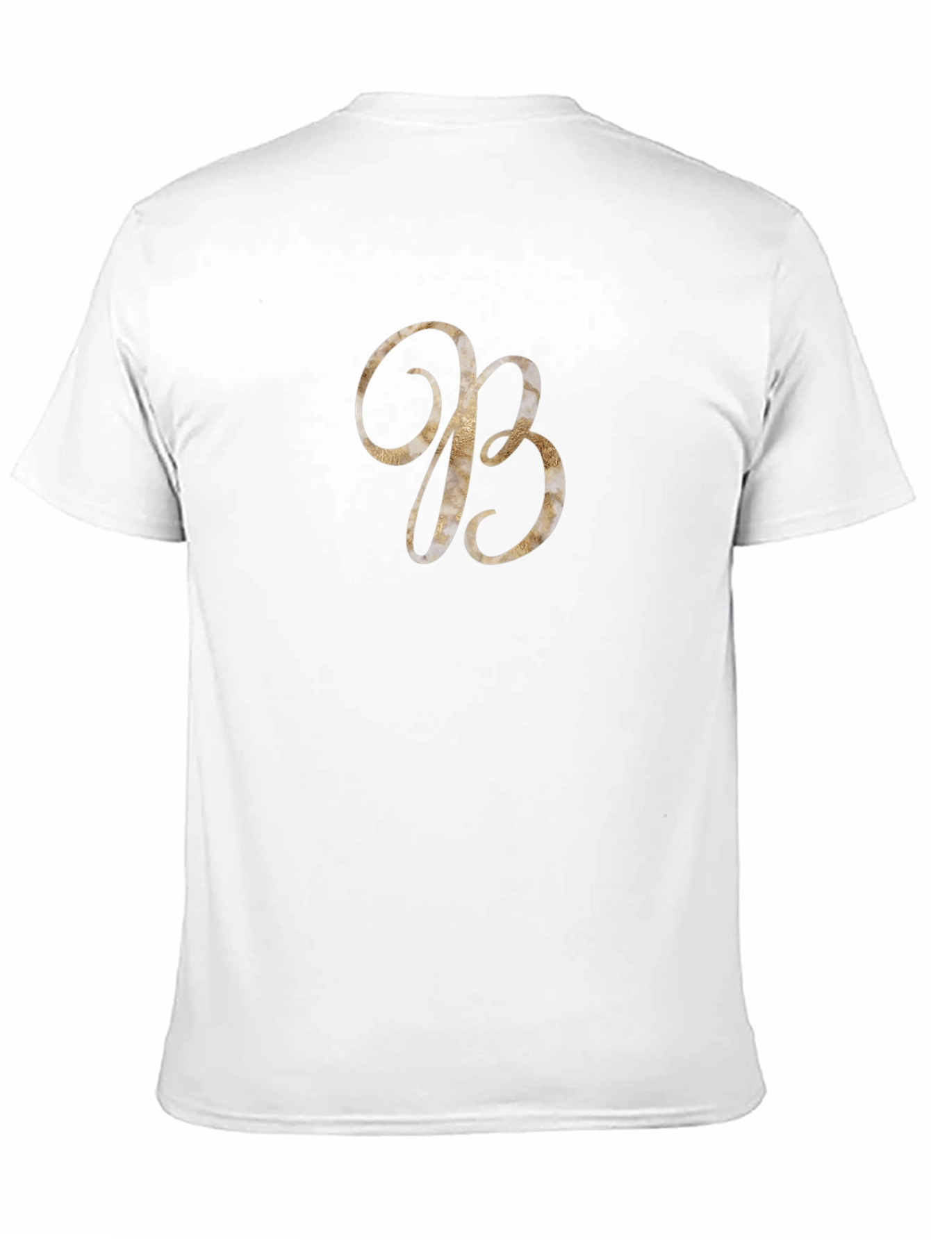 Elegant Initial B Black Tee