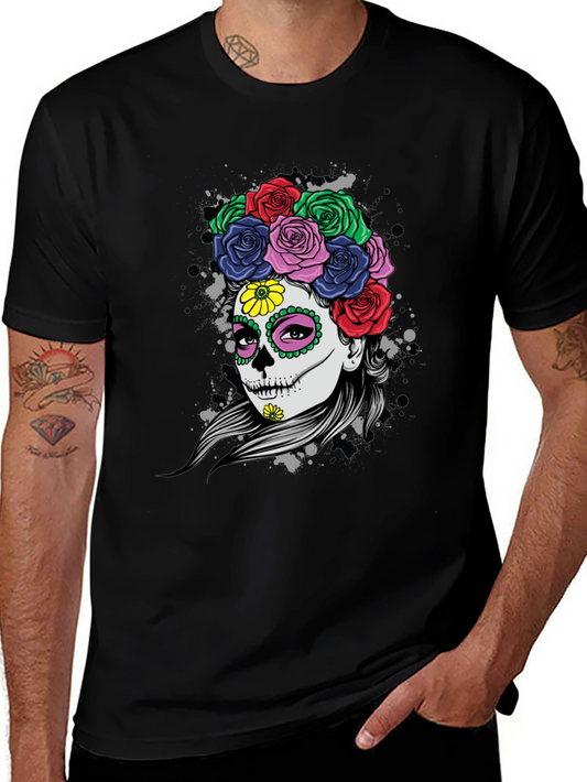 Sugar Skull Floral T-Shirt