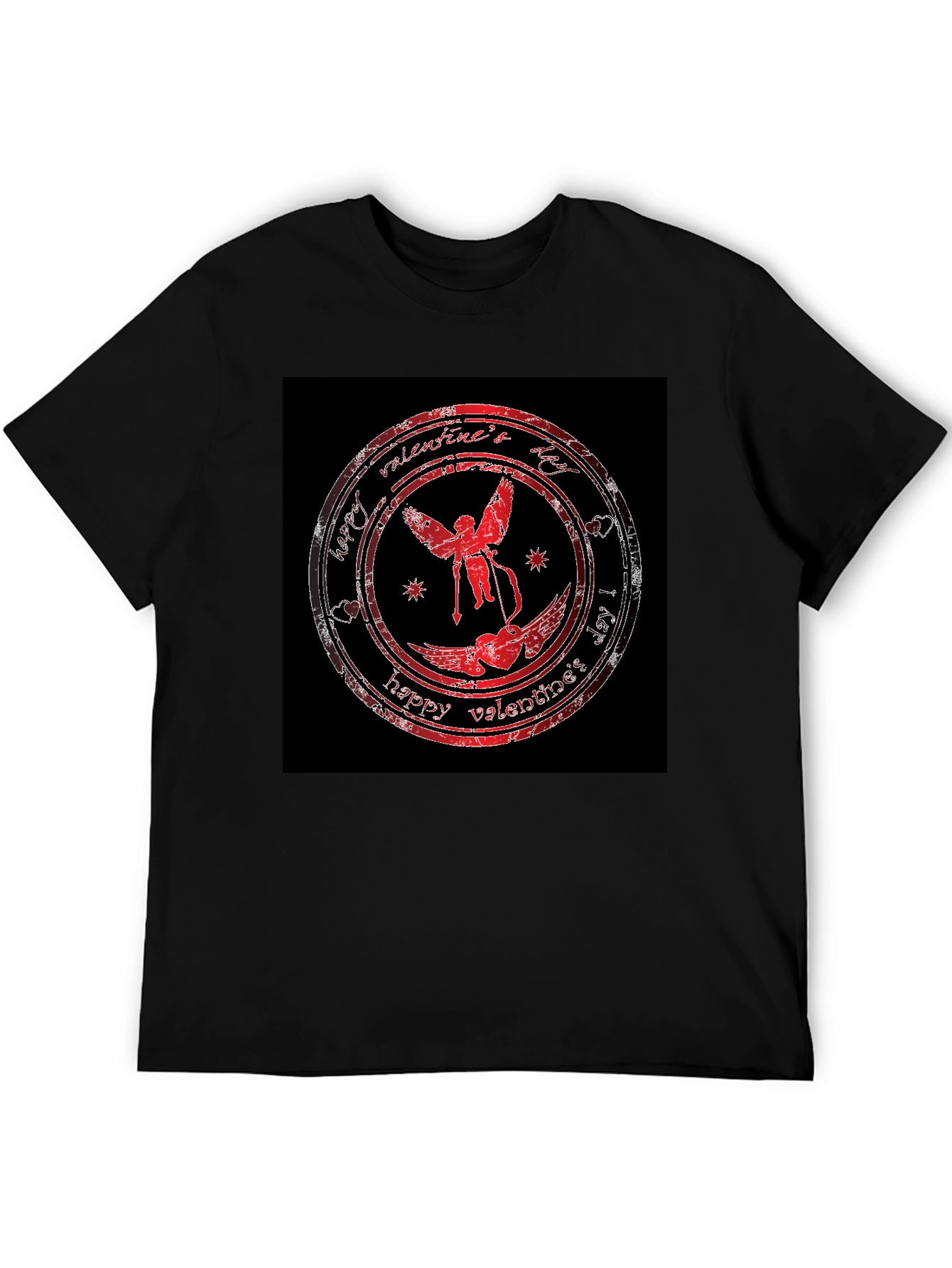 Valentines Day Cupid T-Shirt - Black