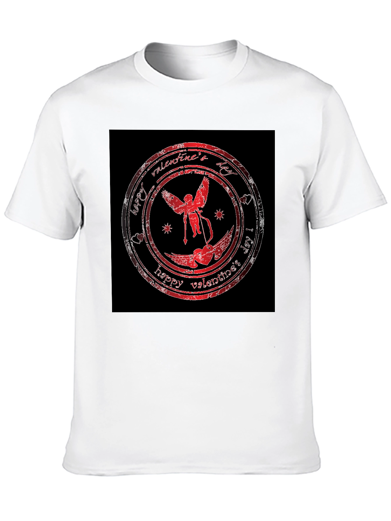 Valentines Day Cupid T-Shirt - Black
