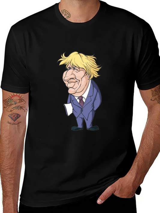 Boris Cartoon Graphic Tee - Political Humor T-Shirt