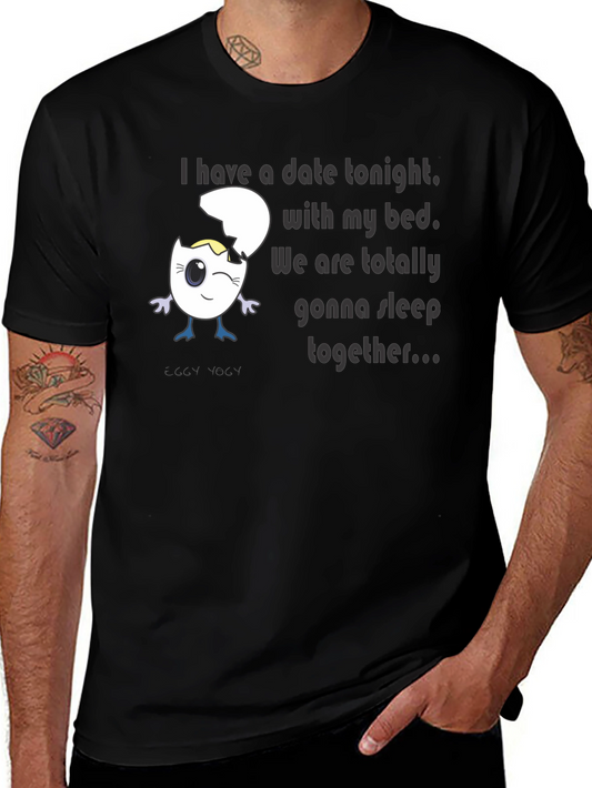 Funny Egg Bed Date T-Shirt